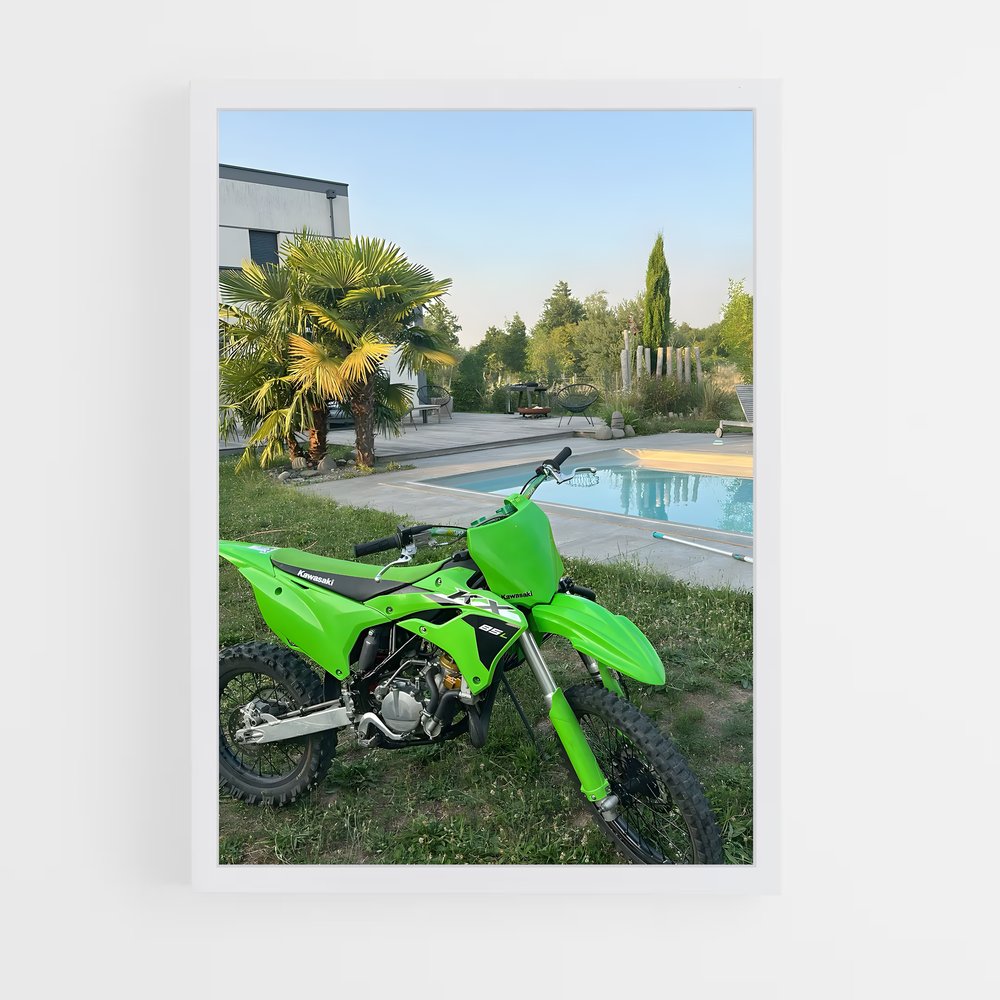 Poster Moto et Piscine – affiche KTM Moto (vue 3)